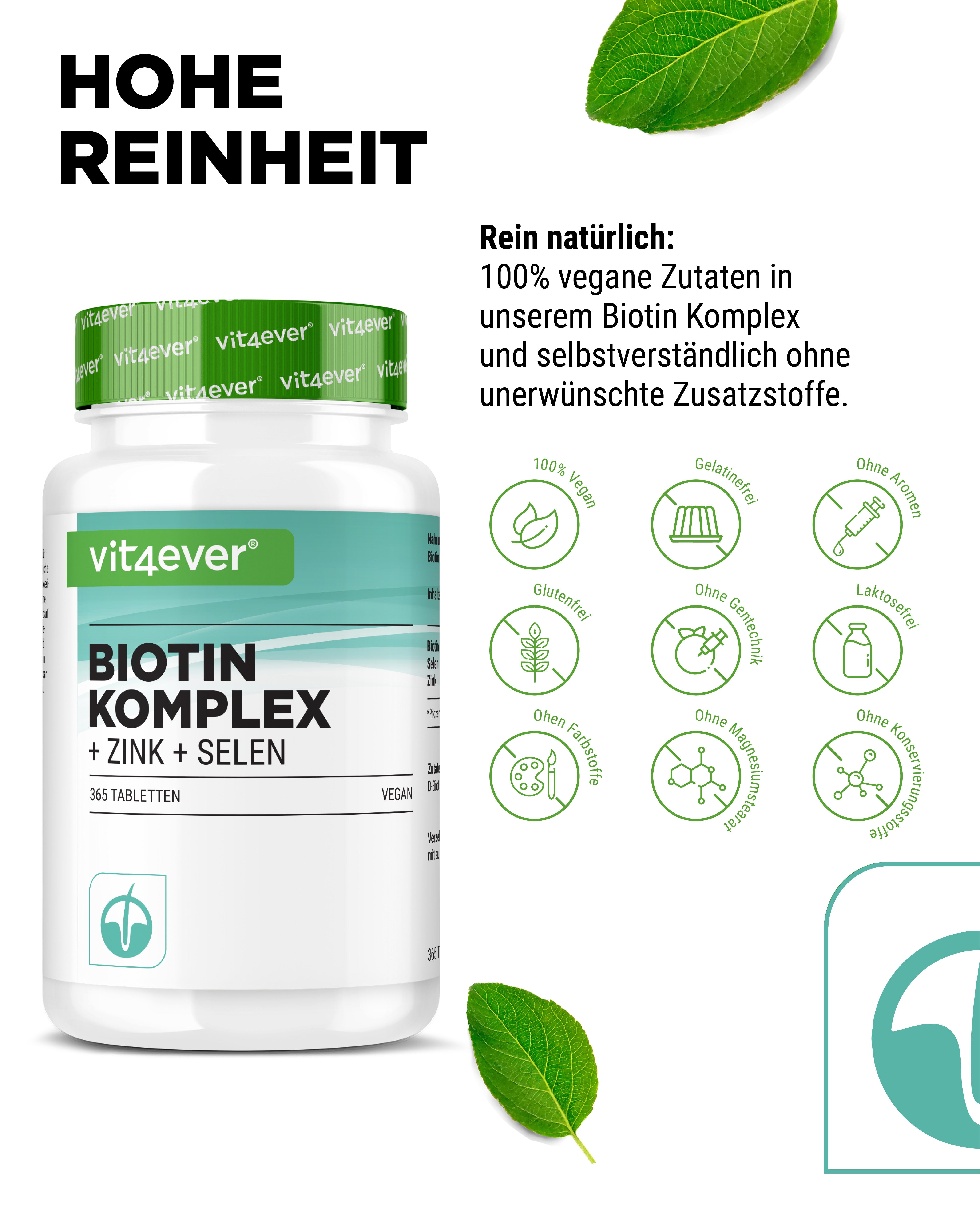 Biotina + Selenio + Zinco