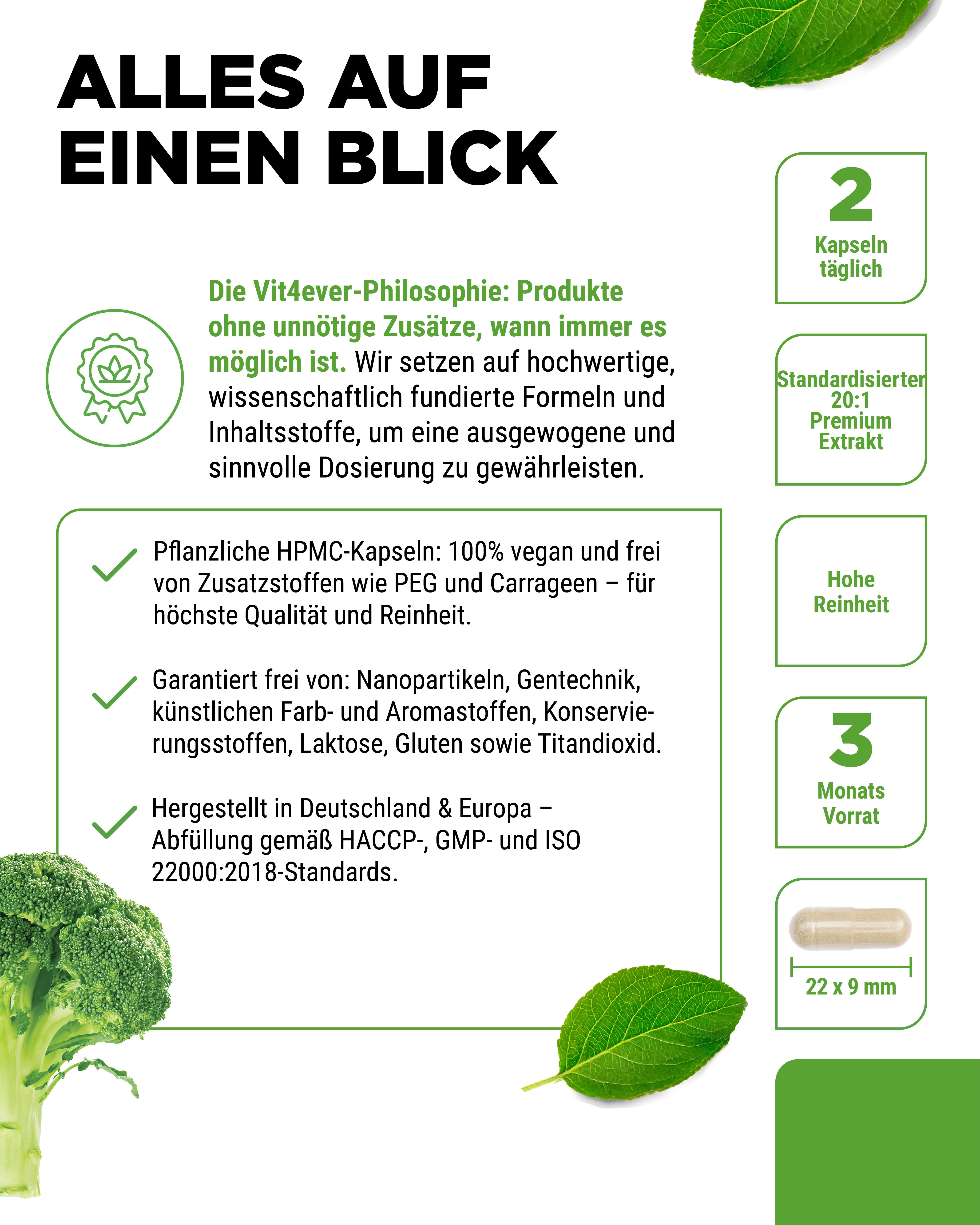 Extrait de brocoli - 180 gélules
