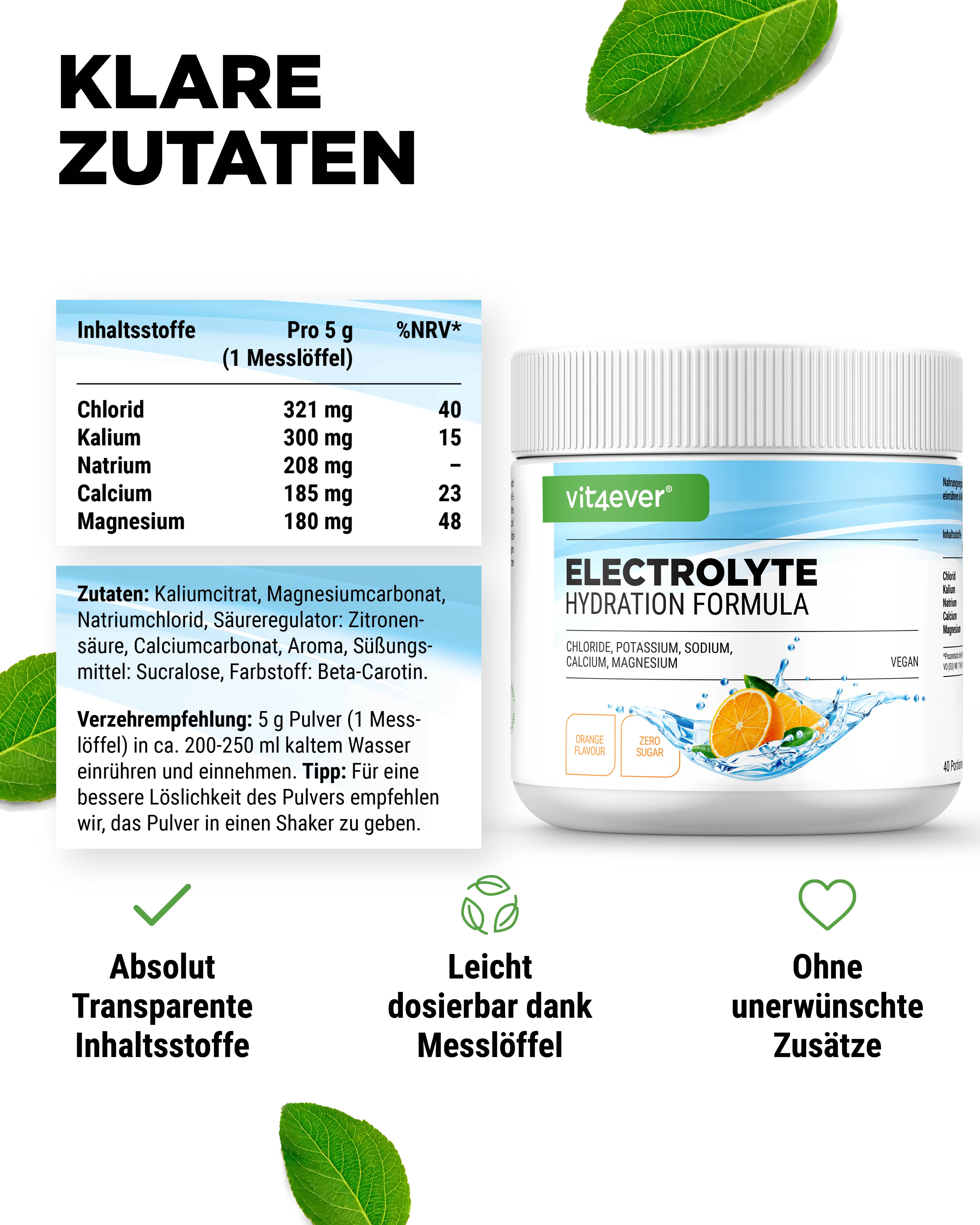 Elektrolyten - Sinaasappel, 200g