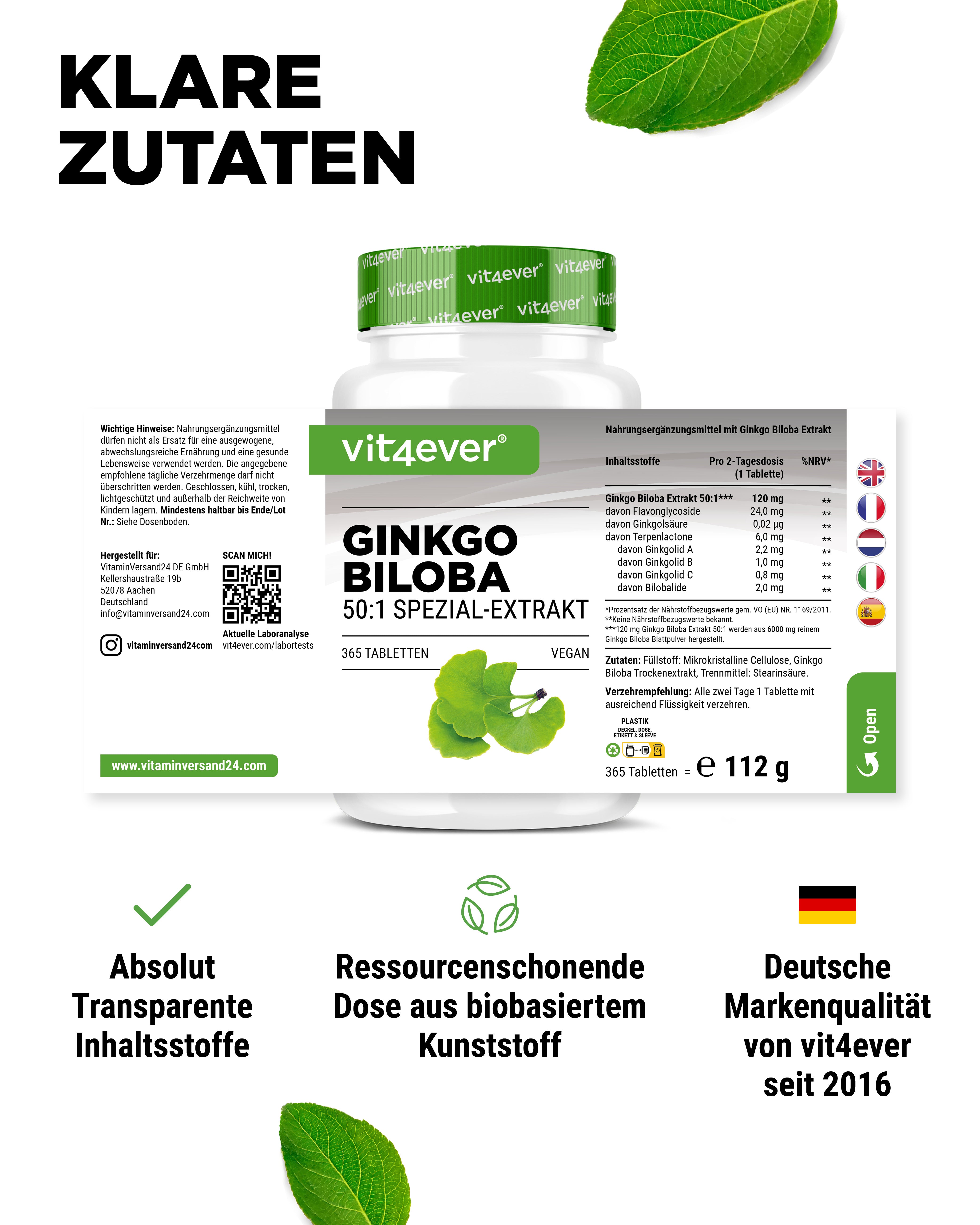 Ginkgo Biloba Extrakt