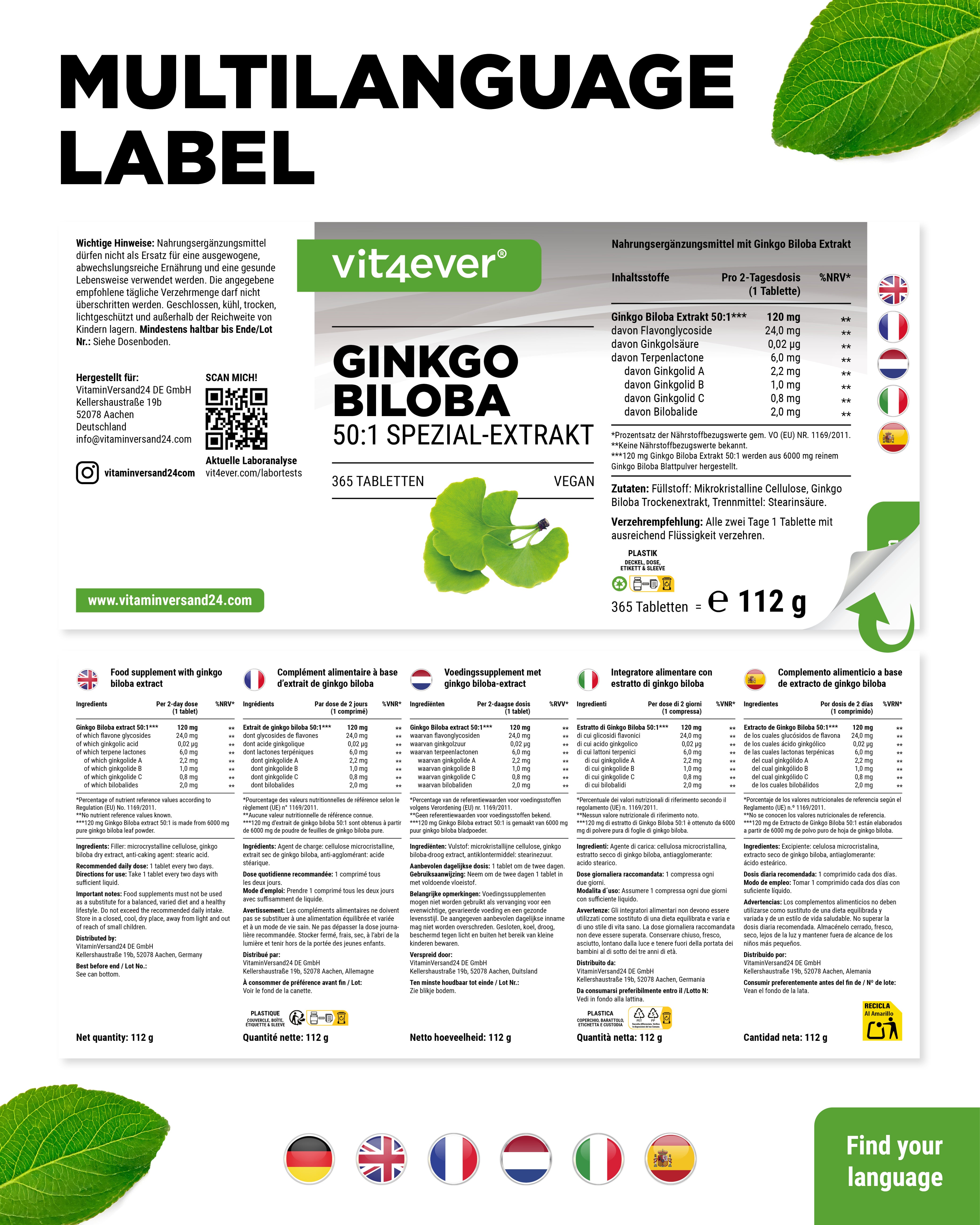 Ginkgo Biloba Extrakt
