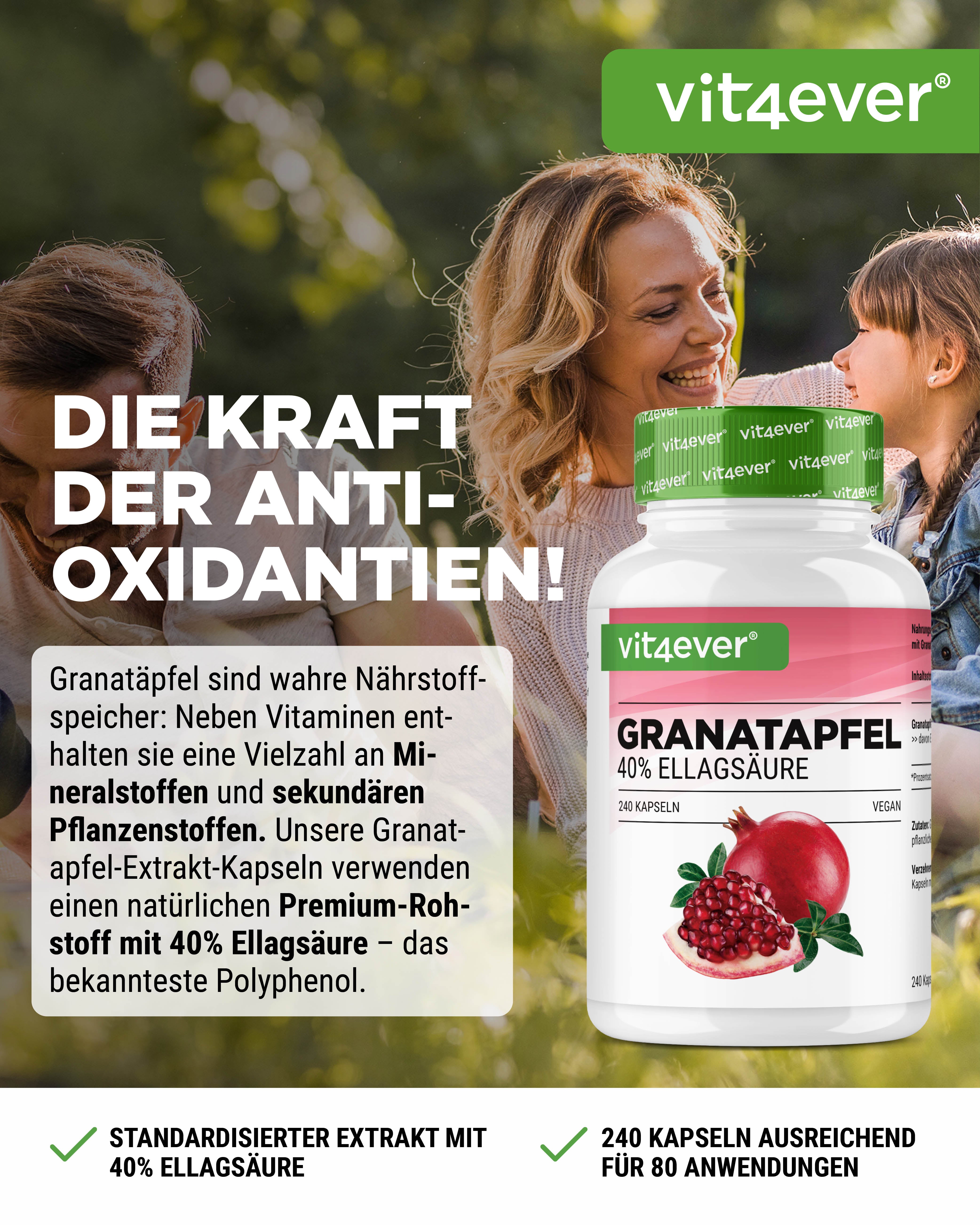 Granatapfel Extrakt, 240 Kapseln