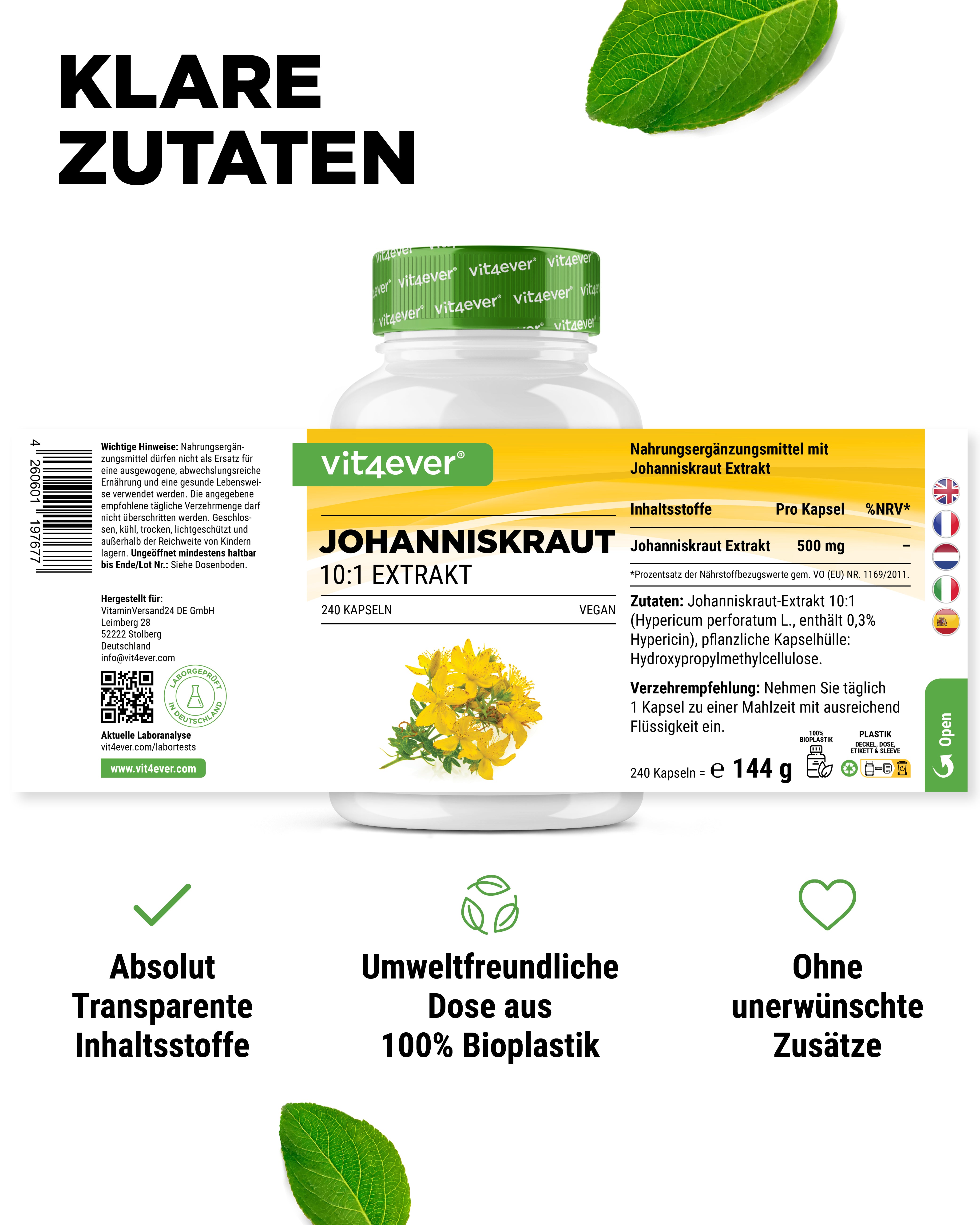 Johanniskraut - 500 mg