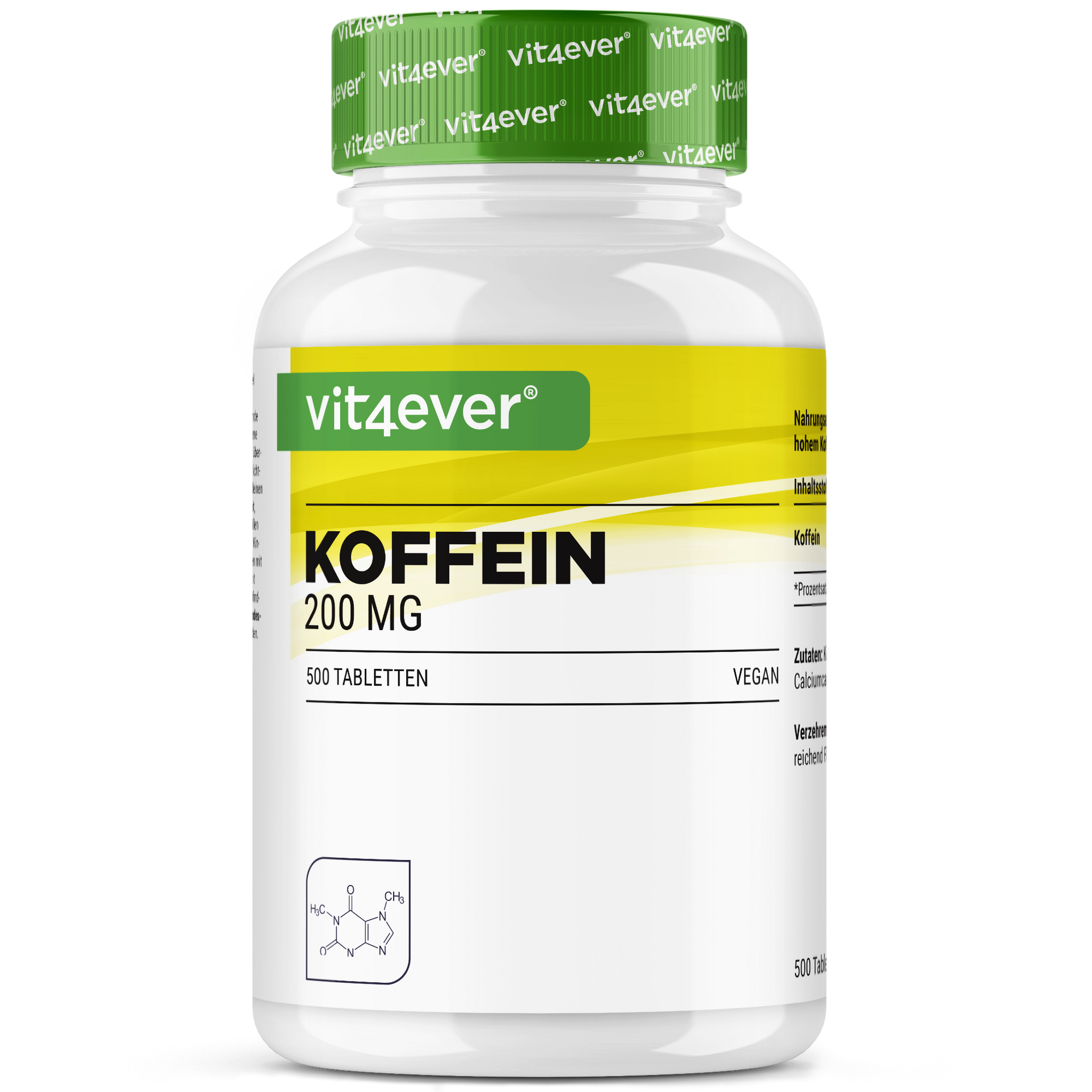 Koffein 200 mg - 500 Tabletten