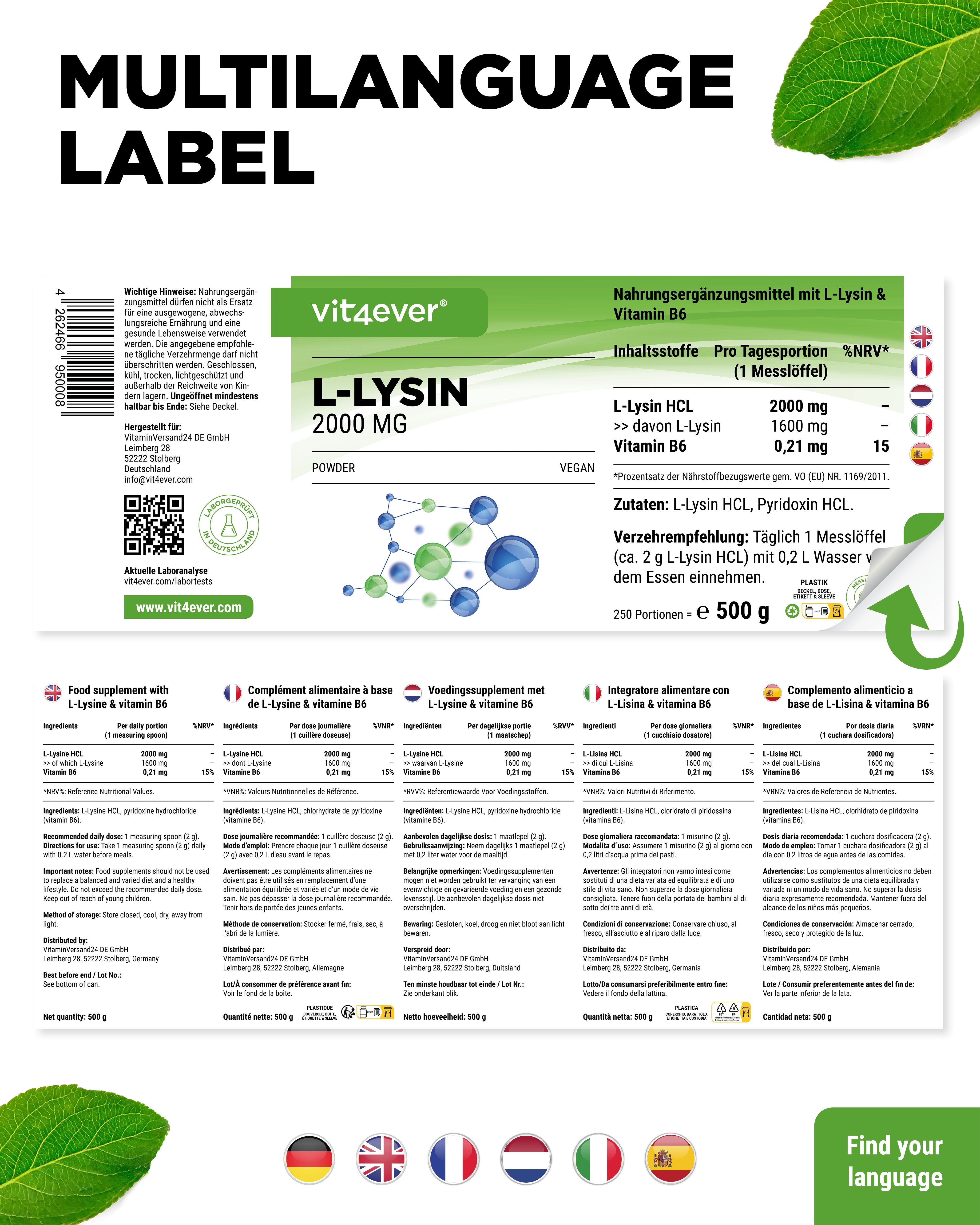 L-Lysine HCL Powder