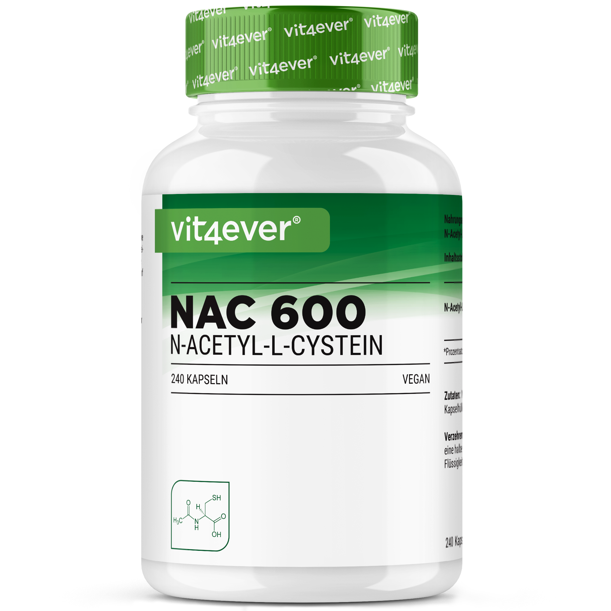 NAC - N-Acetyl L-Cysteina - 600 mg