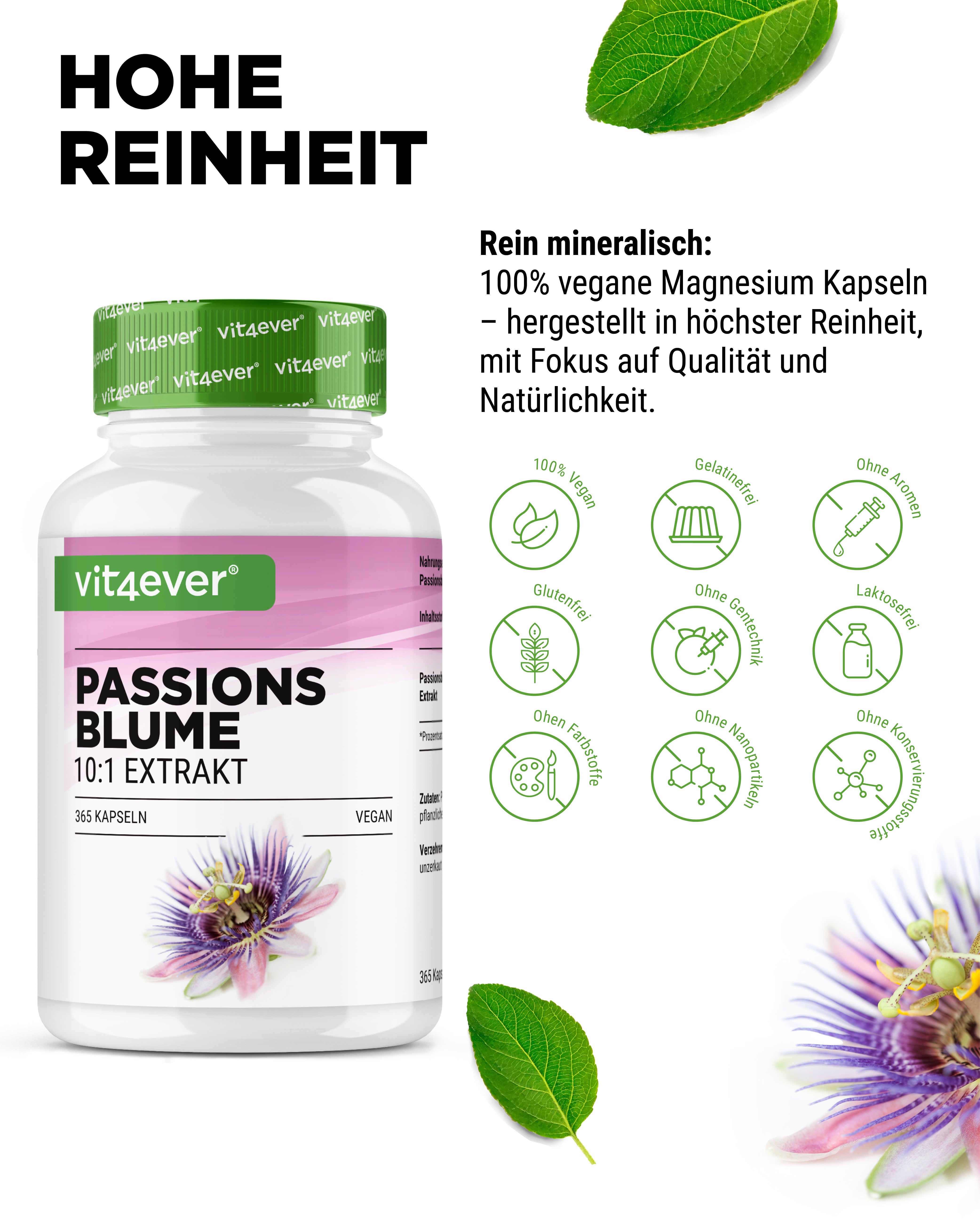 Passionsblume Extrakt - 365 Kapseln