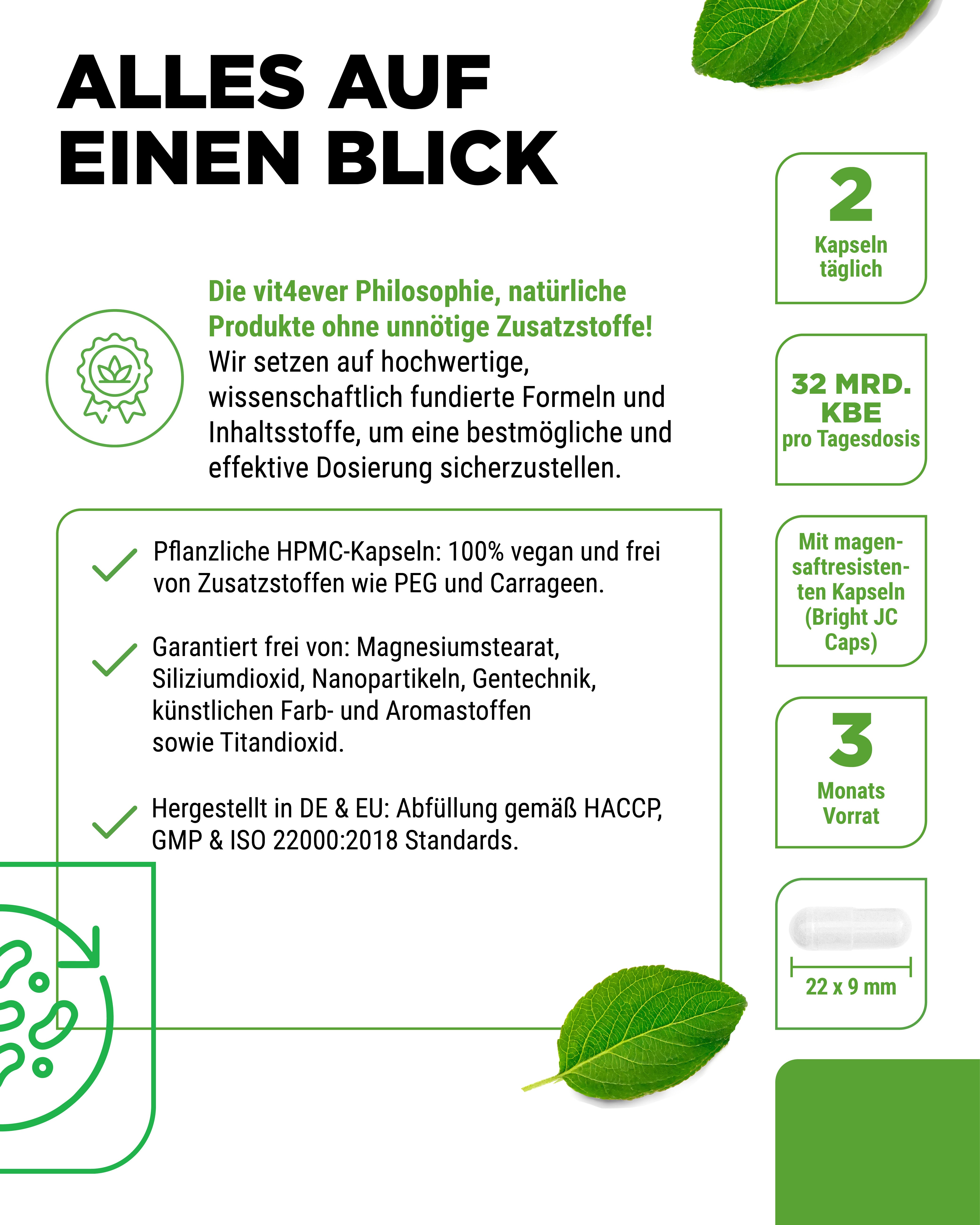 Probio 25 Komplex - 180 Kapseln - 27 Milliarden Darmbakterien
