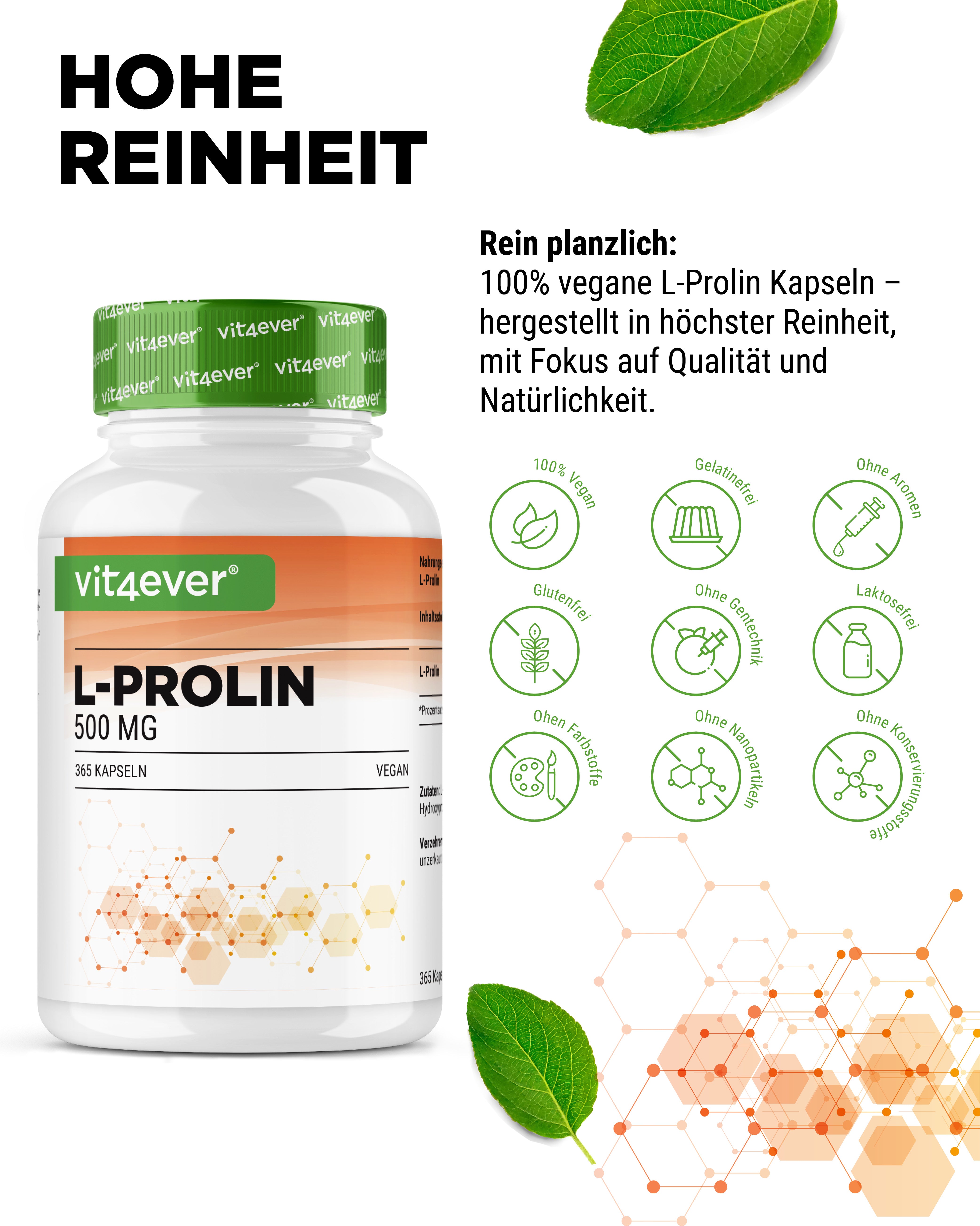 L-Proline - 500 mg