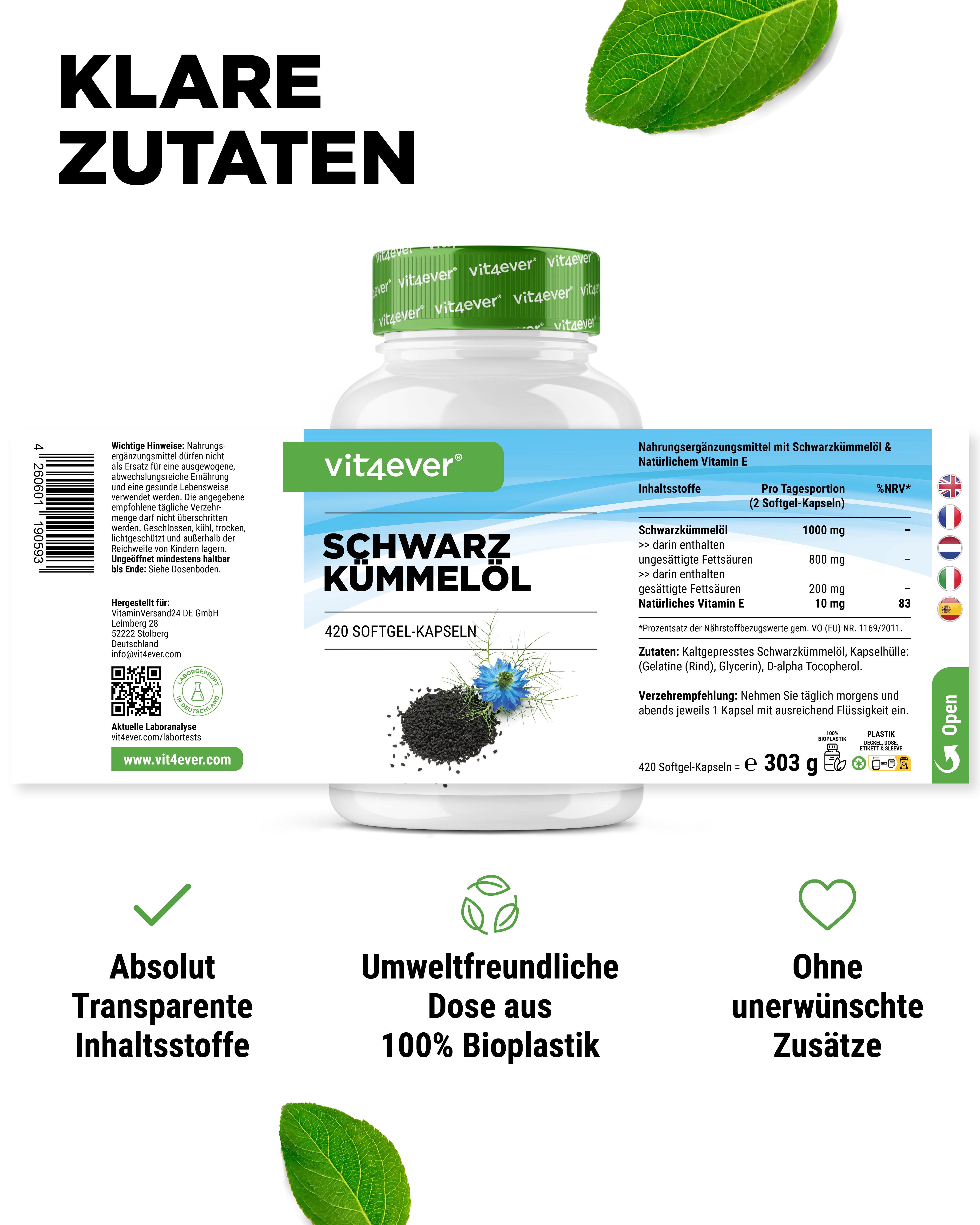 Huile de nigelle - 500 mg