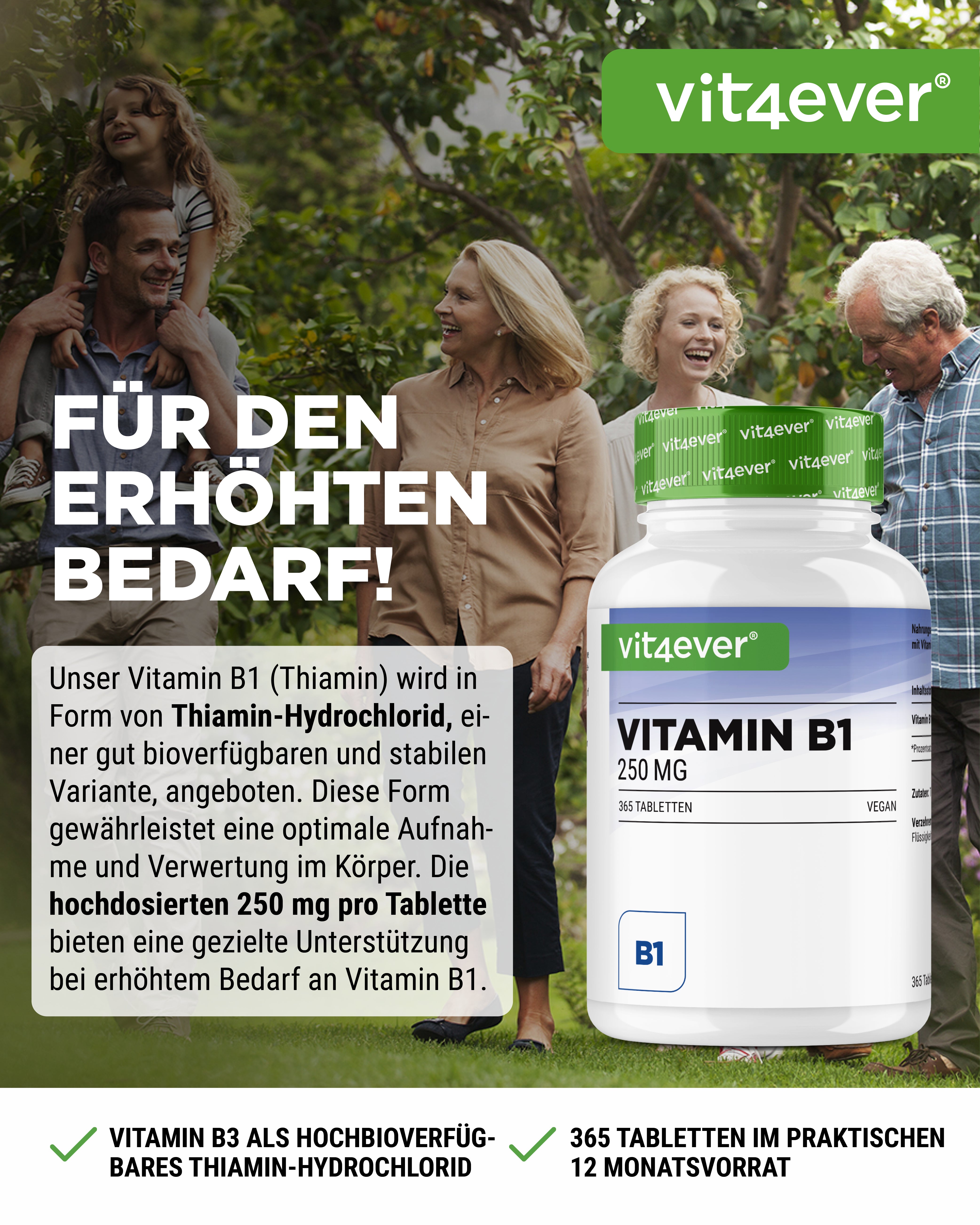 Vitamin B1 Thiamin 250 mg