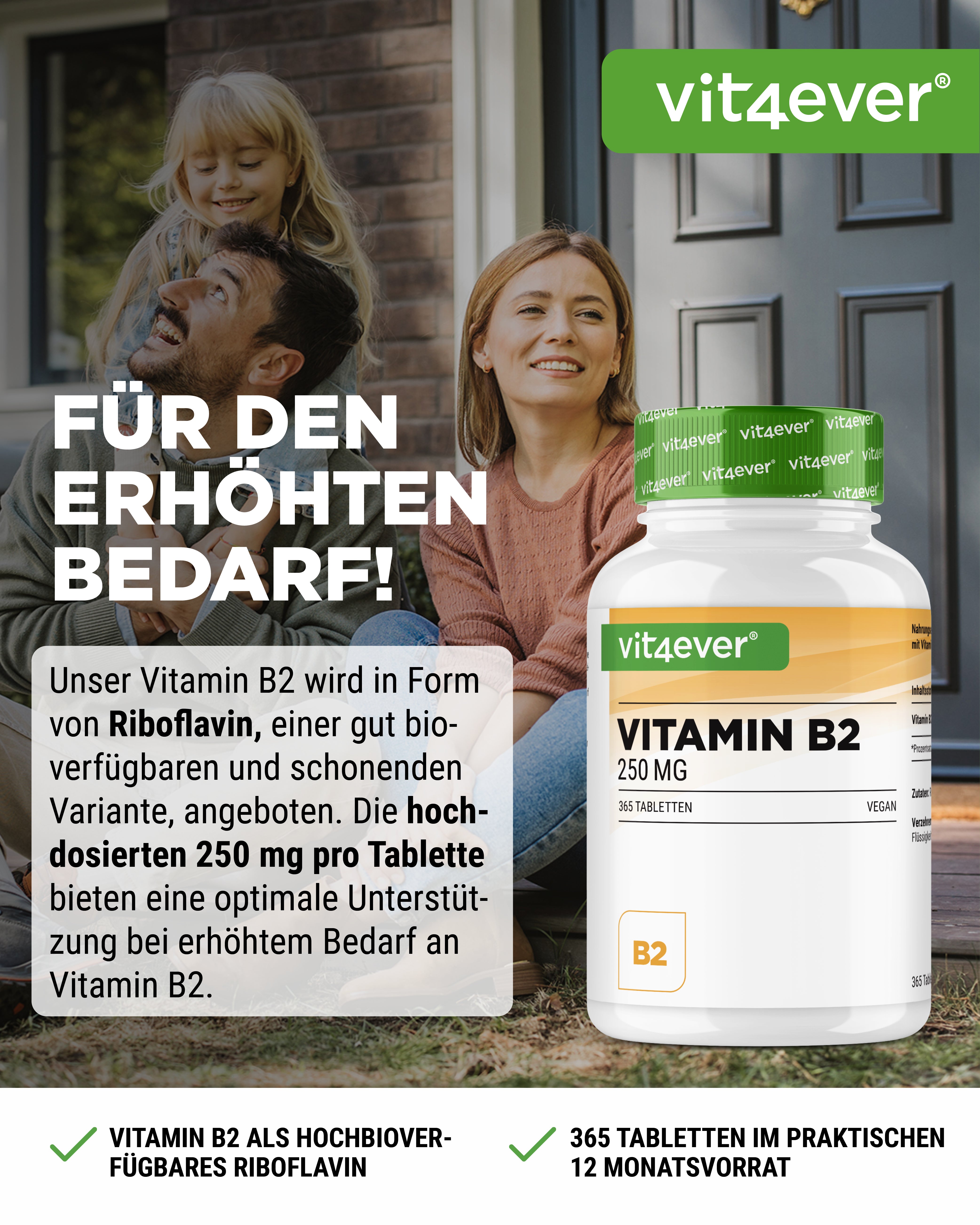 Vitamin B2 Riboflavin 250mg