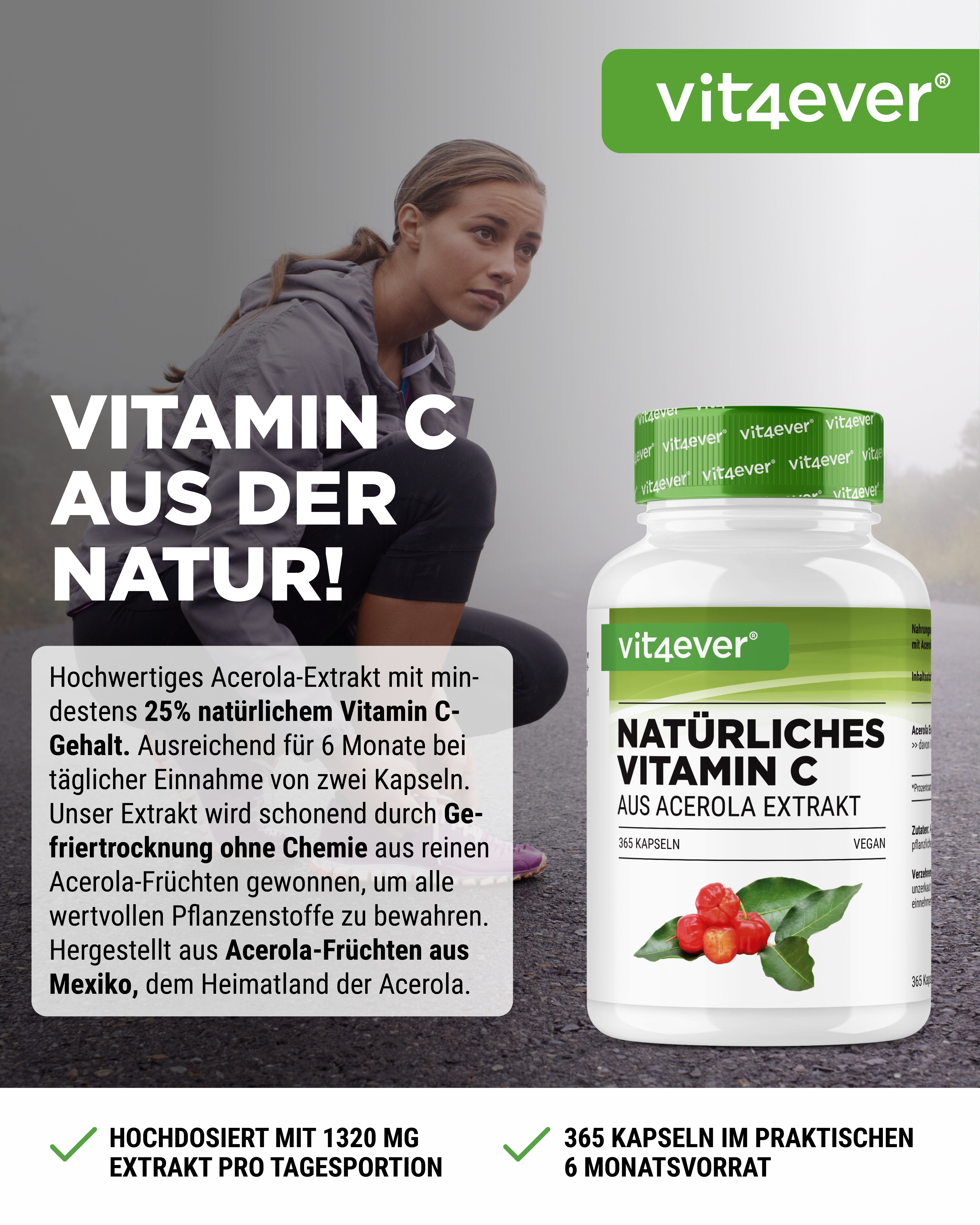 Natürliches Vitamin C aus Acerola