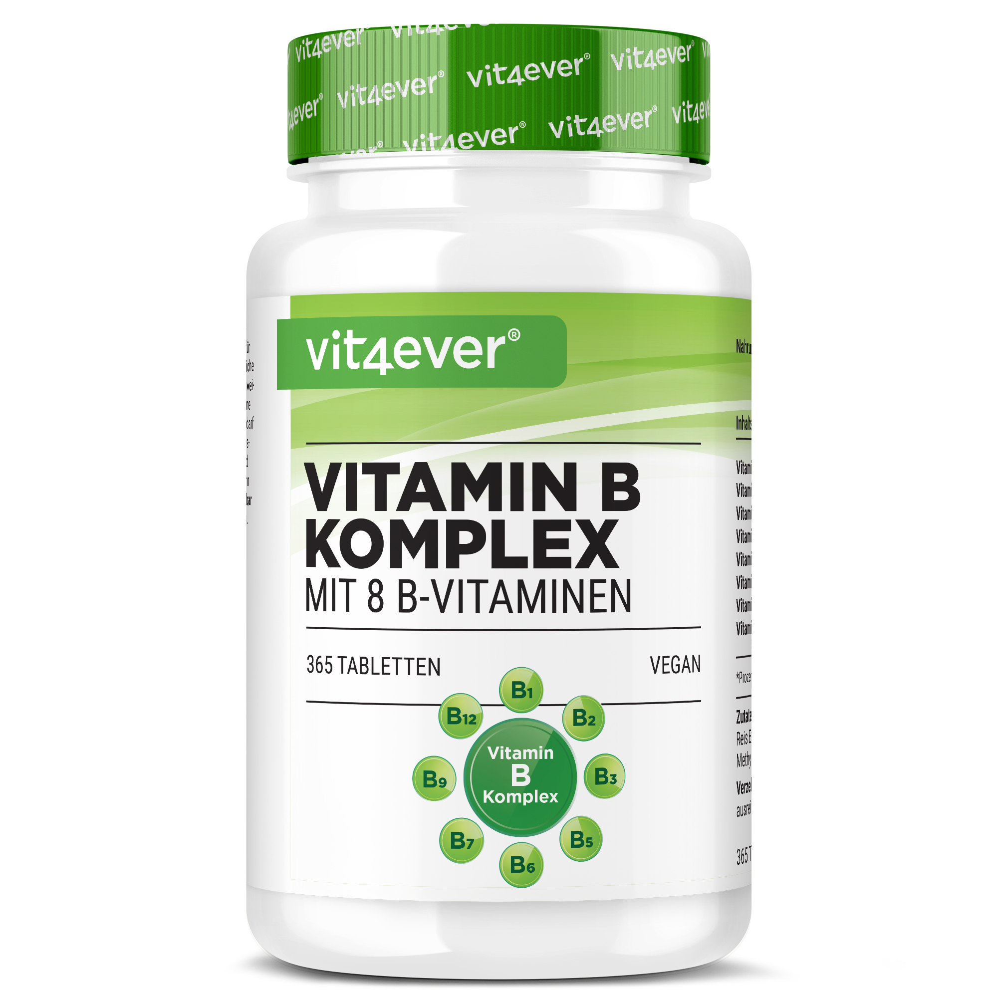 Vitamin B Komplex - 8 B-Vitamine - 365 Tabletten