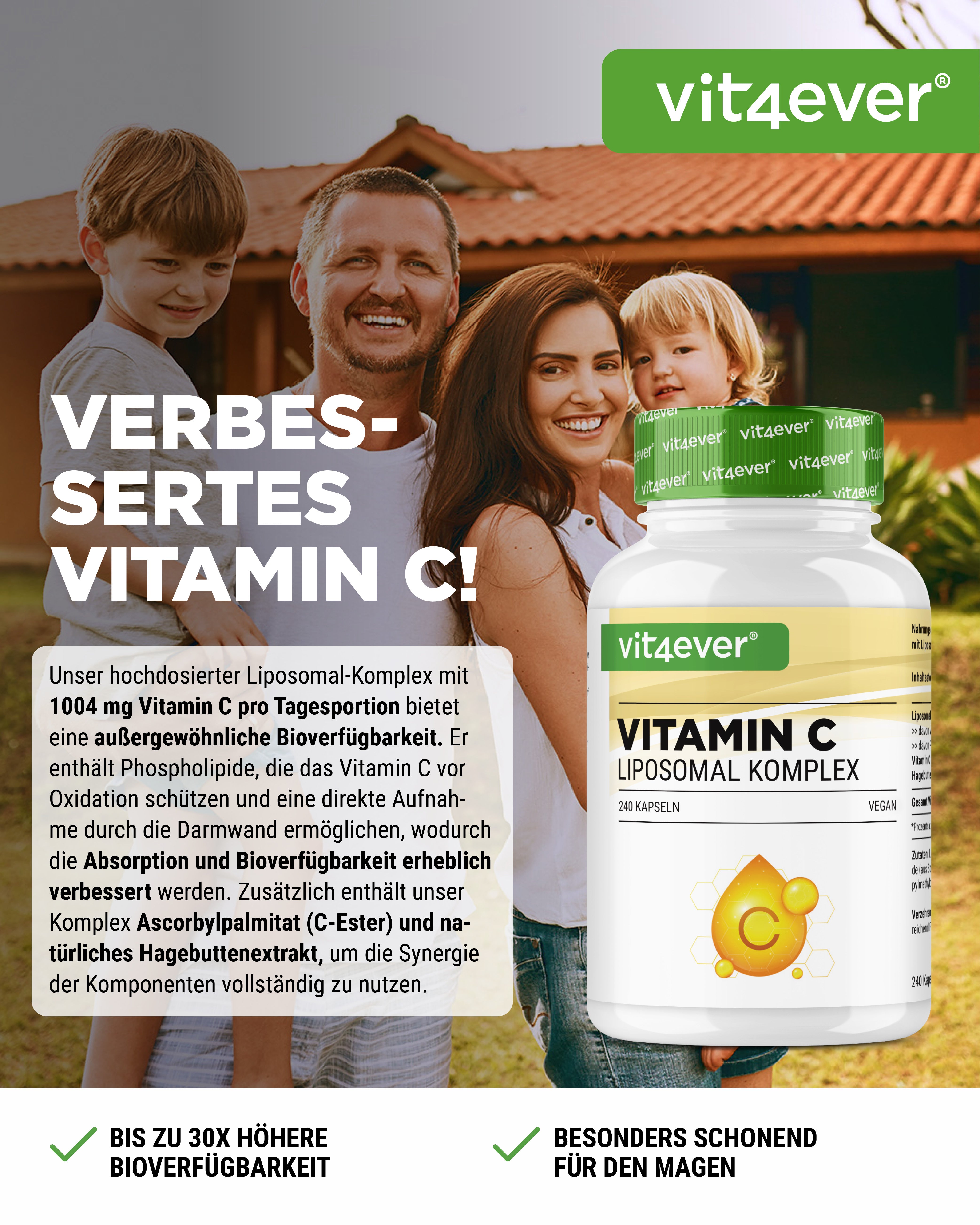 Lipozomalna Witamina C - 240 kapsułek