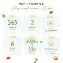 MSM + Vitamin C  - 1000mg -  365 Tabletten