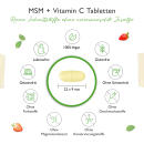 MSM + Vitamin C  - 1000mg -  365 Tabletten