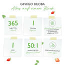 Ginkgo Biloba 6000 mg - Ginkgo Spezial Extrakt - 365 Tabletten