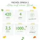 Fisch &Ouml;l Omega 3 XXL - 1000 mg 18% EPA &amp; 12% DHA - 420 Softgel-Kapseln