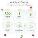 Vitamin B Komplex - 8 B-Vitamine - 500 Tabletten