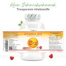 Vitamin B12 1000 mcg - Aktives B12 Methylcobalamin - 365 Lutschtabletten - Himbeergeschmack
