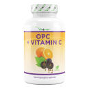 OPC mit Vitamin C - 180 Kapseln - 900 mg Traubenkernextrakt pro Tagesportion - Laborgepr&uuml;ft -Vegan