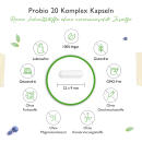 Probio 20 Komplex - Kulturen Komplex mit 20 Bakterienstämmen + Inulin - 180 Kapseln