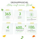 Grünlippmuschel - 1800 mg pro Tagesportion - 365 Kapseln