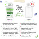 Vitamin D3 5.000 I.E. + Vitamin K2 200 mcg - 100 Tabletten