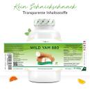 Wild Yam - 880 mg pro Tag - 20% Diosgenin - 240 Kapseln