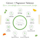 Calcium + Magnesium - 2:1 Verh&auml;ltnis - 360 Tabletten