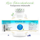 Vitamin B5 - 500 mg - 180 Kapseln - Pantothensäure - Hochdosiert - Vegan