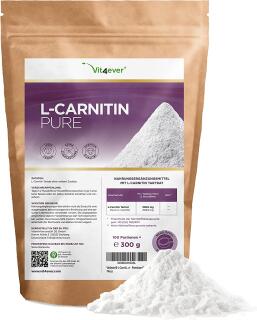 L-Carnitin Pure, 300 g reines Pulver ohne Zus&auml;tze