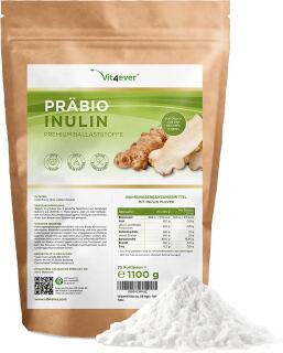 Präbio Inulin - 1100 g - Hoher Ballaststoffgehalt - Präbiotikum