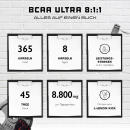 BCAA Ultra 8:1:1 365 Kapseln - 1100 mg pro Kapsel -...