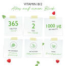 Vitamin B12 - 1000 &micro;g (mcg) - 365 Tabletten - Methylcobalamin - 100% Vegan - Lutschtabletten mit Zitronengeschmack