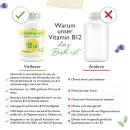 Vitamin B12 - Zitrone - 1000 µg (mcg) - 365 Tabletten