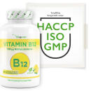 Vitamin B12 - 1000 µg (mcg) - 365 Tabletten - Methylcobalamin - 100% Vegan - Lutschtabletten mit Zitronengeschmack