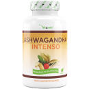 Ashwagandha Intenso - 180 Kapseln - 1500 mg pro Tagesportion - 10% Withanoliden - Laborgeprüft