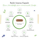 Reishi Intenso Pilz - 180 Kapseln - 650 mg Extrakt - 40%...