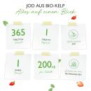 Bio Kelp Extrakt (Nat&uuml;rliches Jod) - 365 Tabletten mit 200 &micro;g Jod