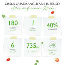 Cissus Quadrangularis Intenso - 180 Kapsel - 725 mg Extrakt - 40% Ketosterone Anteil - Laborgepr&uuml;ft