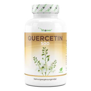 Quercetin - 500 mg - 120 Kapseln - Aus japanischem Schnurbaum-Bl&uuml;tenextrakt