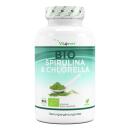 Bio Spirulina + Bio Chlorella mit 500 mg pro Pressling -...