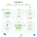 Vitamin A - 10.000 I.E. (3000 &micro;g) - 240 Tabletten - Retinylacetat