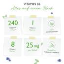 Vitamin B6 á 240 Tabletten mit 25 mg - Pyridoxin HCL
