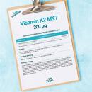 VITAMIN K2 - 250 Tabletten (v) á 200mcg natürliches MK7 Menachinon - Hochdosiert