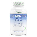 L-Carnitin - 180 vegane Kapseln, 100% L-Carnitin Tartrat ohne Zusätze