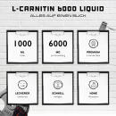 L-Carnitine 6000 Liquid - Cherry Madness, 1000 ml