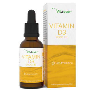 Vitamin D3 - 2000 I.E. pro Tropfen - 70ml (2380 Tropfen)